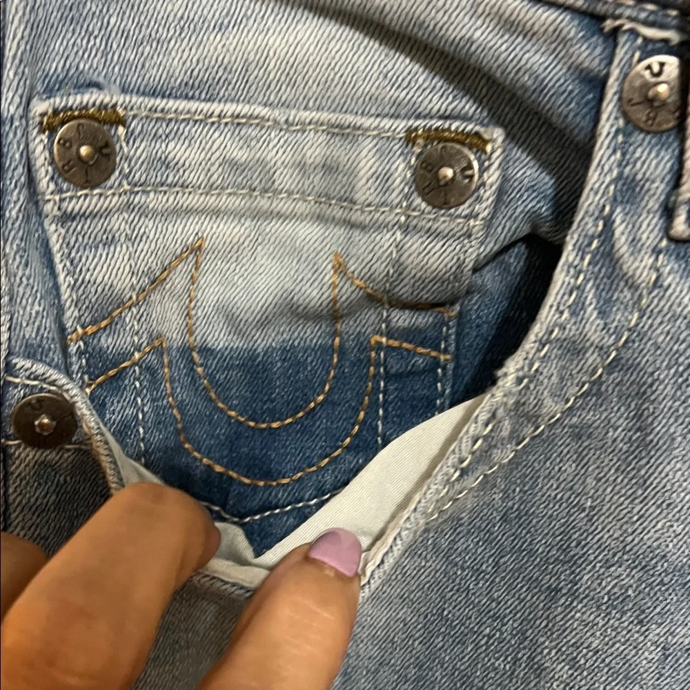 True Religion Faded Blue Denim Jeans